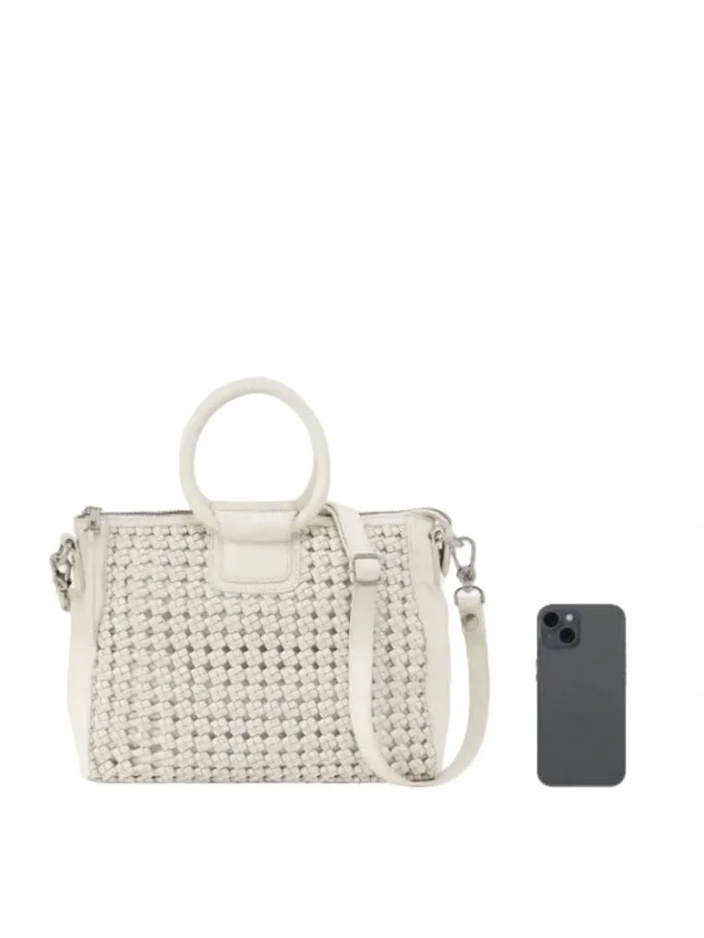 Hobo Sheila Medium Satchel Whitecap